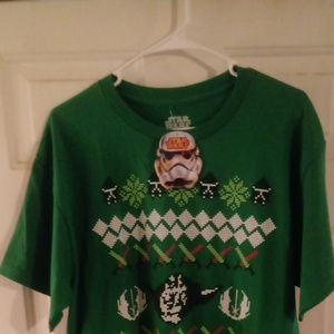 Star Wars Christmas Green 2XL T-Shirt
